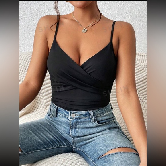 NWT SHEIN crisscross front bodysuit - Picture 5 of 5